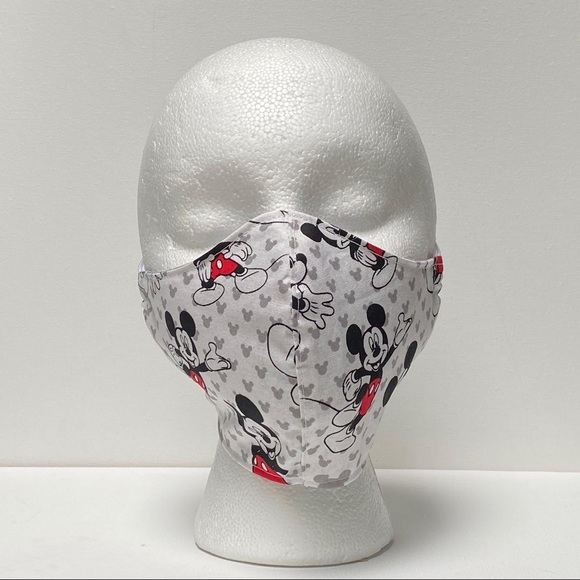 2/$10 Mickey Mouse (gray) Cloth Face Mask - Picture 2 of 3